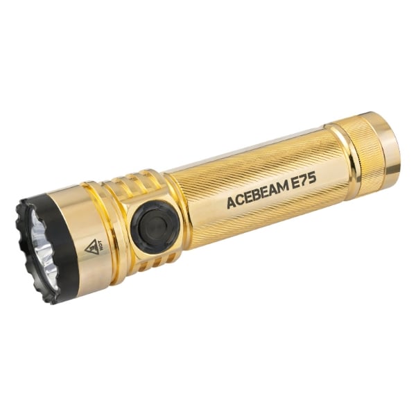 Acebeam E75 Quad-Core LED Flashlight Gold Plated Bronze (Limited