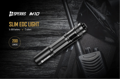 Speras M10 200 Lumens AAA EDC Flashlight 6500K and 4000K CRI95