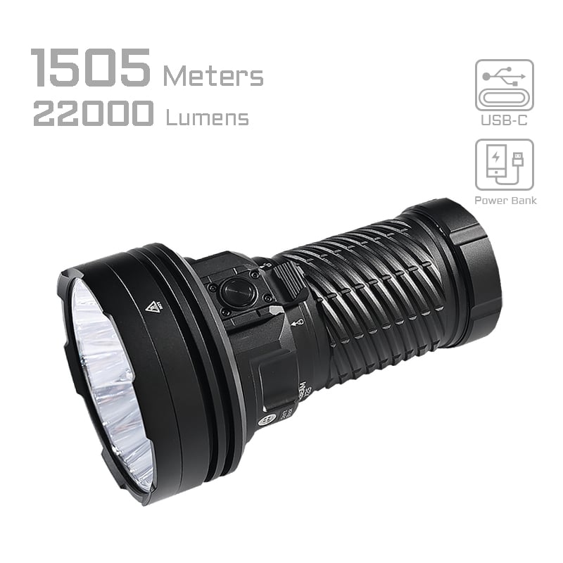Acebeam X25 High-Power Long Range Flashlight 22000 Lumens