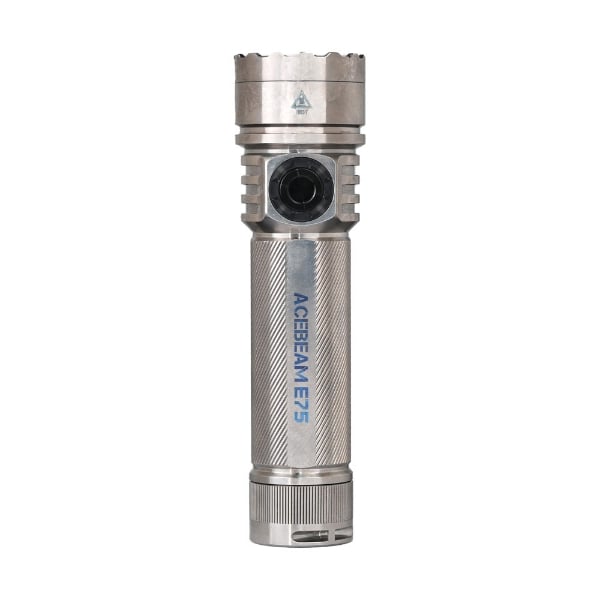 Acebeam E75 Quad-Core LED Flashlight Titanium Alloy Natural - Polished (Limited Edition)
