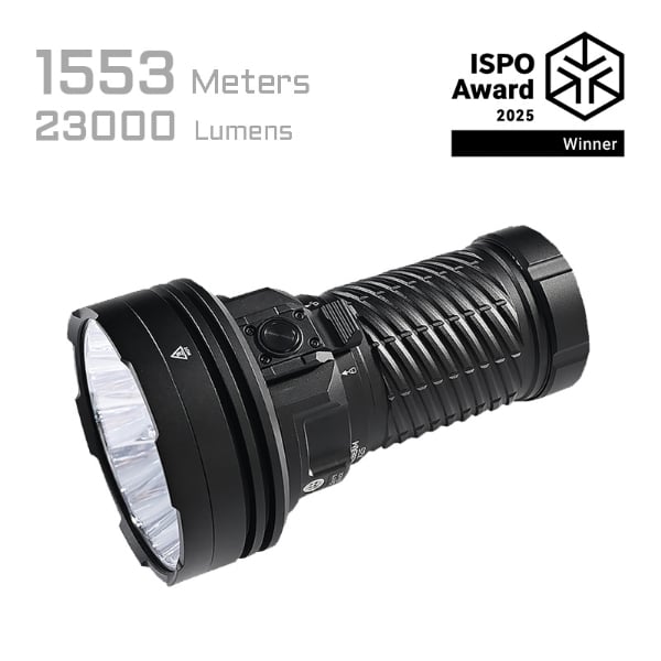 Acebeam X25 High-Power Long Range Flashlight 23000 Lumens CREE XP-LR LED
