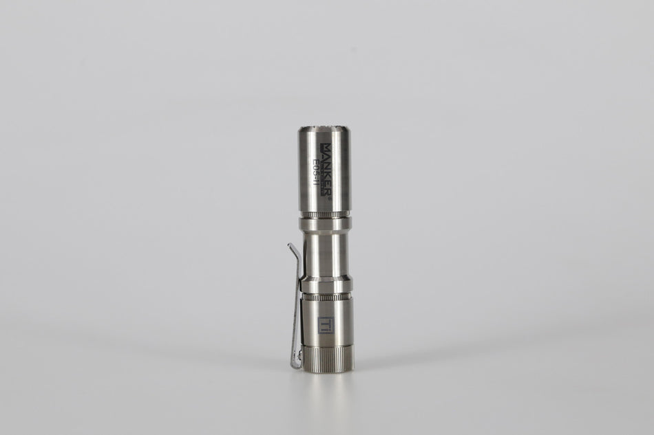 Mankerlight E05 II Titanium Raw EDC Flashlight – 1300 Lumens