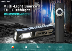 Cyansky ARK II Multi-Light Source EDC Flashlight 1500 Lumens
