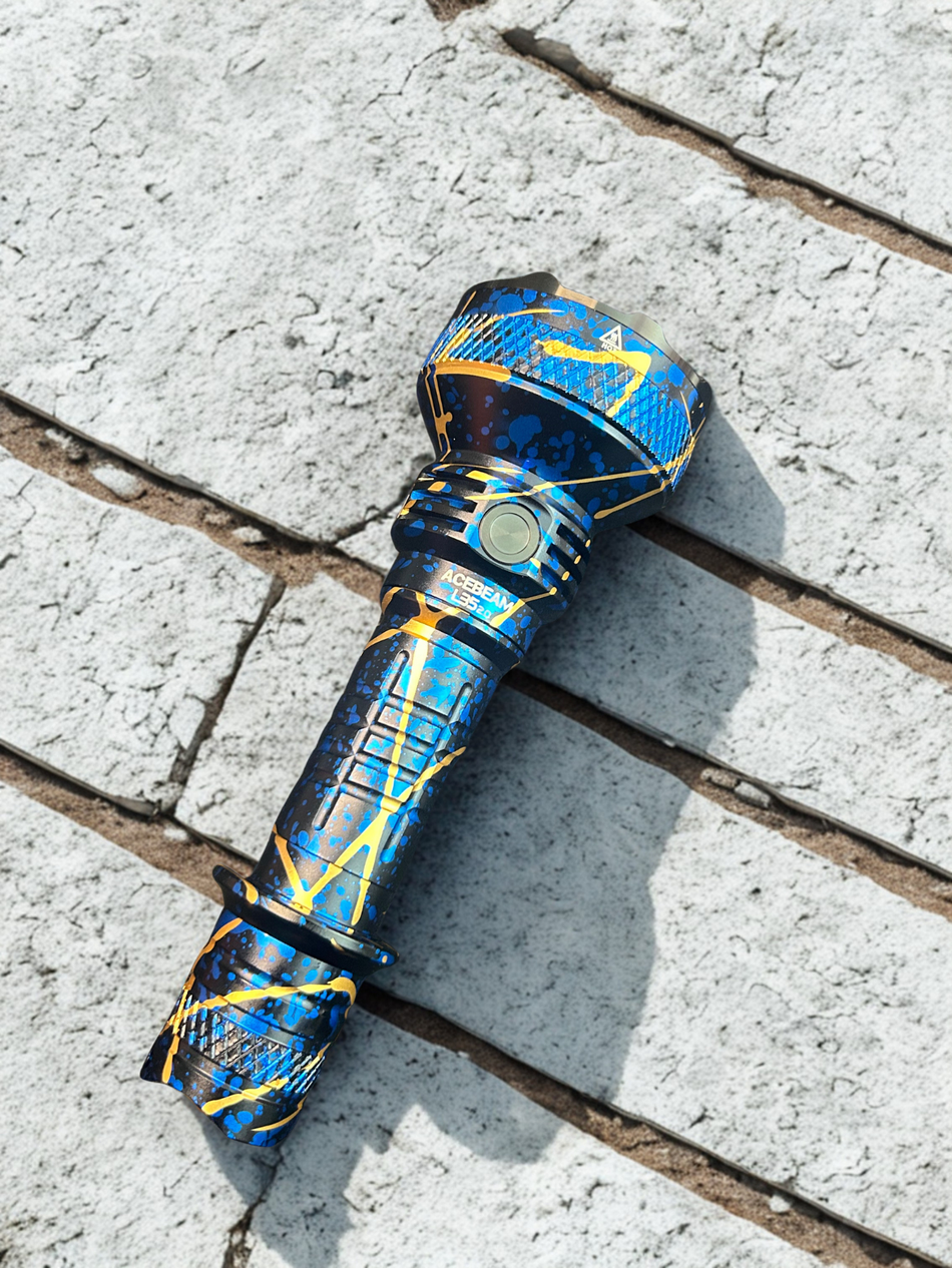 Acebeam L35 2.0 Tactical Flashlight CREE XHP70.3 HI 5000 Lumens (Black&Blue Camo) Limited Edition