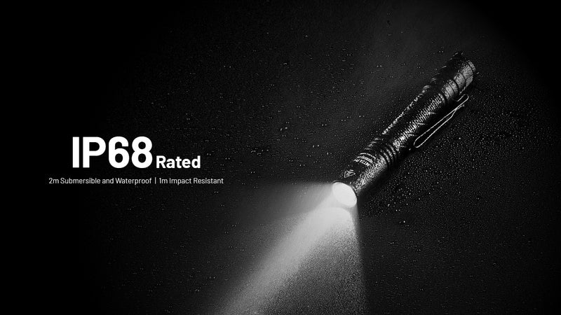 Nitecore MT2A Pro 1000 Lumen LED EDC Rechargeable Flashlight, Use 2x AA