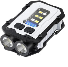 Helius V327 Multi-Functional Rechargeable EDC Keychain Flashlight (Black & White)