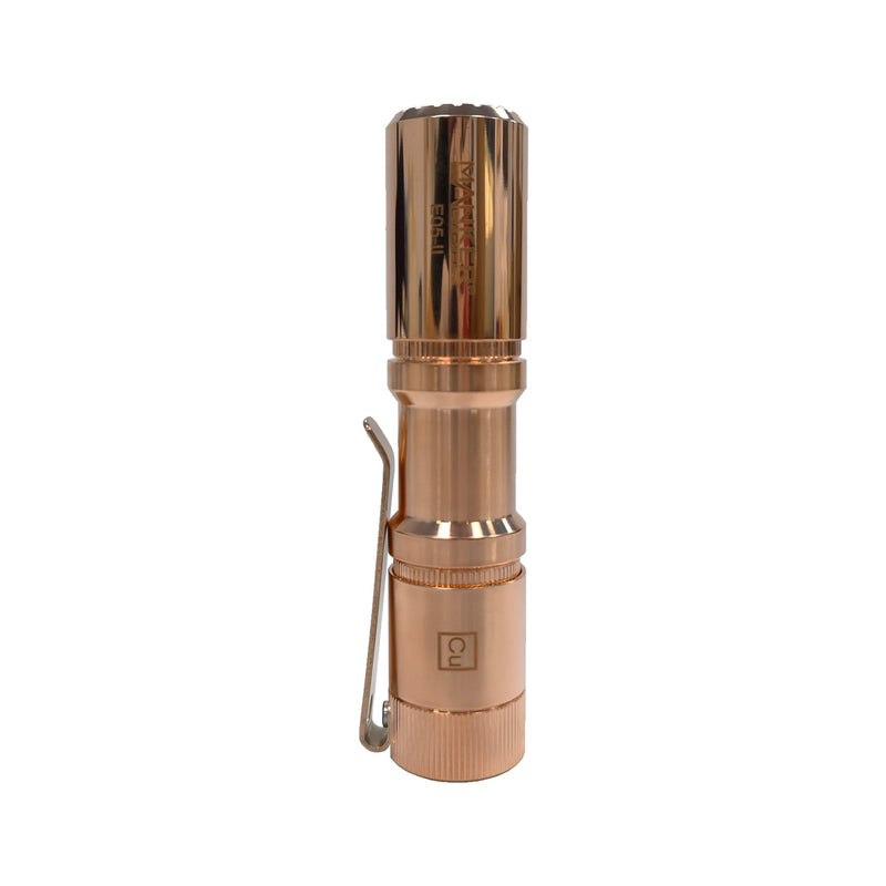 Manker E05 II Cu 800 Lumens (Copper) EDC Flashlight NICHIA 519A 4000K R9080