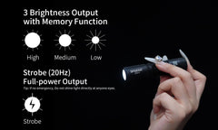 Manker E05 II 1300 Lumens High Output EDC Flashlight (Black) CW