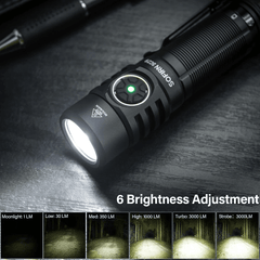 Sofirn SC29 EDC Flashlight 3000 Lumens with Vapcell K40 FT Battery