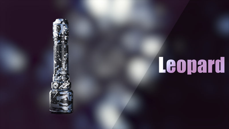 Cyansky K3 V2.0 Long Range Tactical Flashlight (Leopard Camo) 2000 Lumens