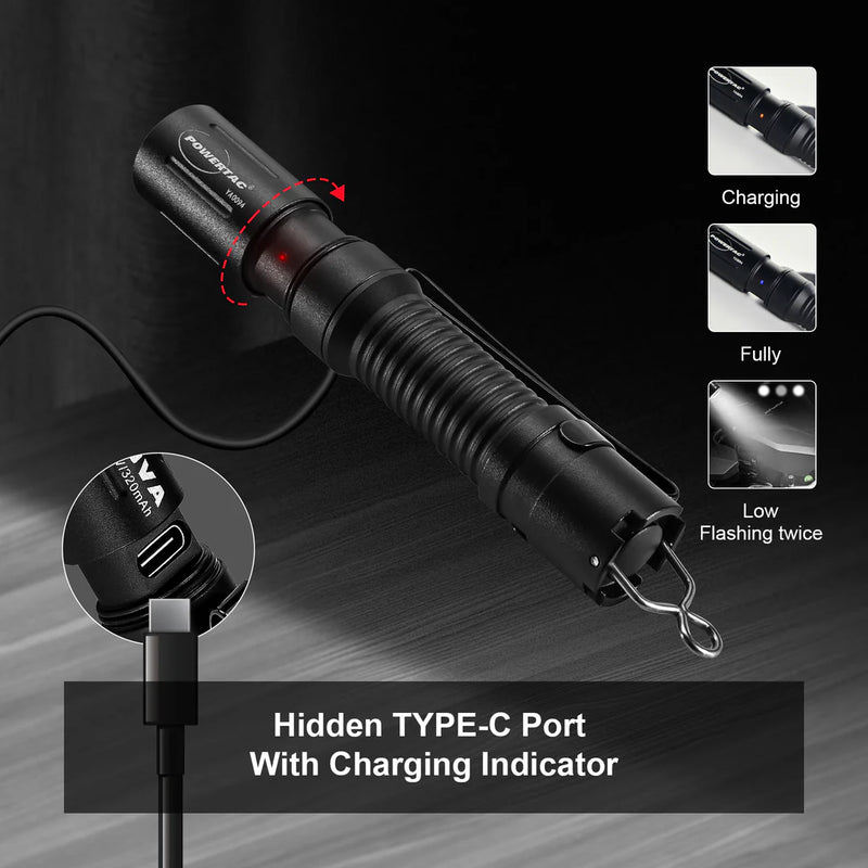 Powertac E3R Nova- EDC Rechargeable Flashlight 820 Lumens