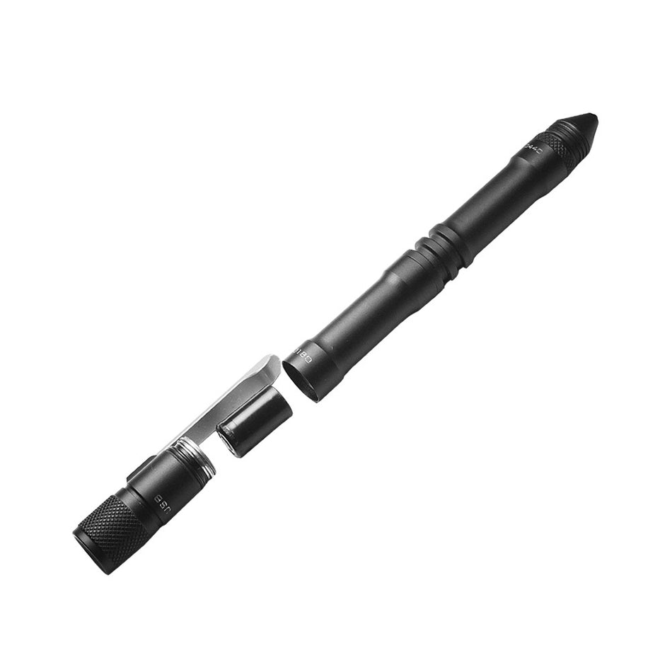 Manker PL11 Penlight Flashlight – USB Rechargeable EDC Pocket Light with Glass Breaker