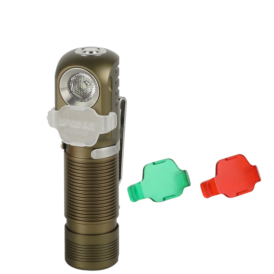 Manker E03H II Green (Cool White) 600 Lumens