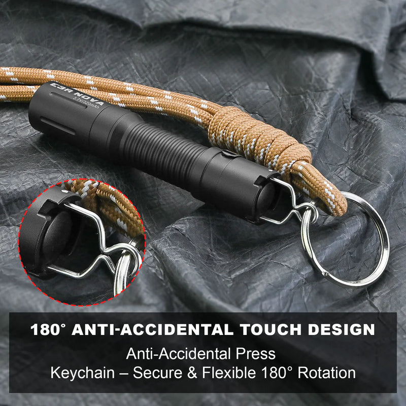 Powertac E3R Nova- EDC Rechargeable Flashlight 820 Lumens