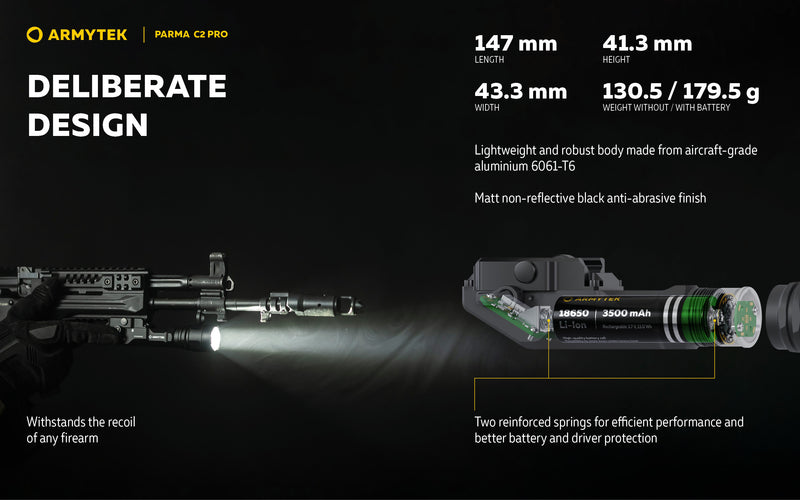Armytek Parma C2 PRO 1500 Lumens