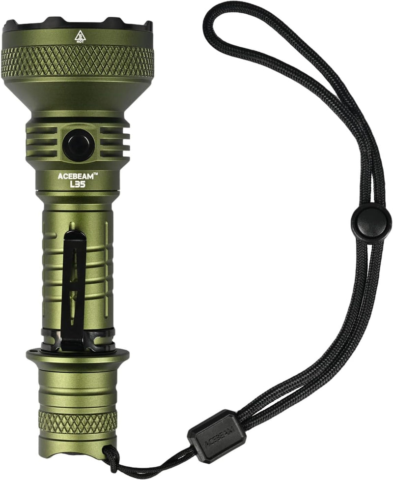 Acebeam L35 Tactical Flashlight 5000 Lumens (Dark Green 1st Gen)