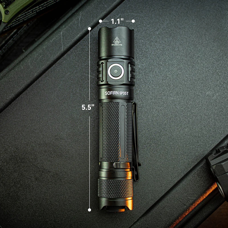 Sofirn SP35T Rechargeable Tactical Flashlight 3800 Lumens