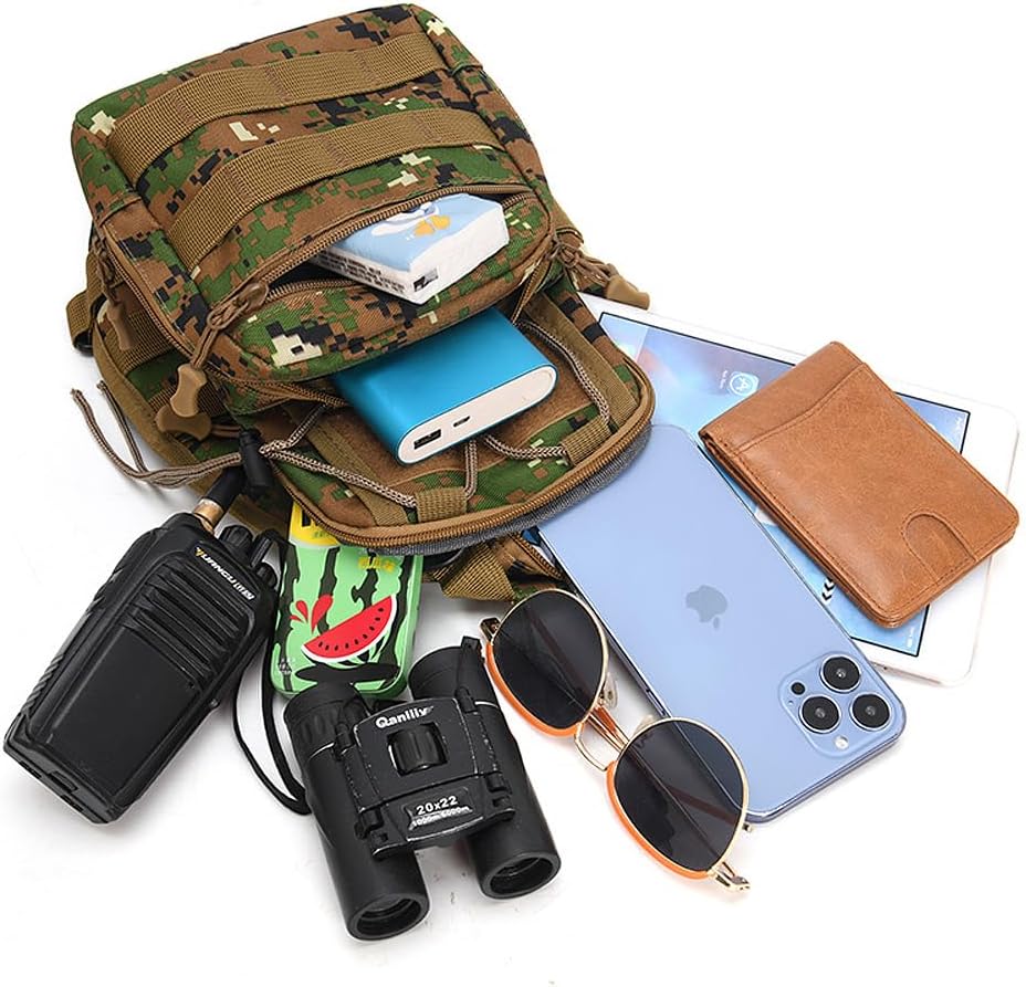 EDC Shoulder Chest Backpack Single Shoulder Strap (CP Camo)