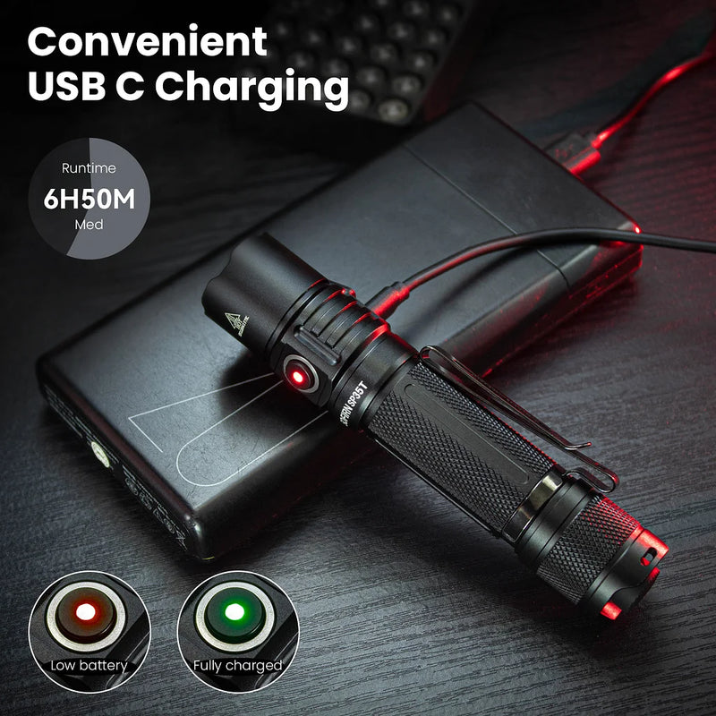 Sofirn SP35T Rechargeable Tactical Flashlight 3800 Lumens