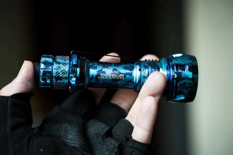 Manker Striker Titanium Limited Edition: Starry Sky Blue & Green Circuit Texture 2300 Lumens