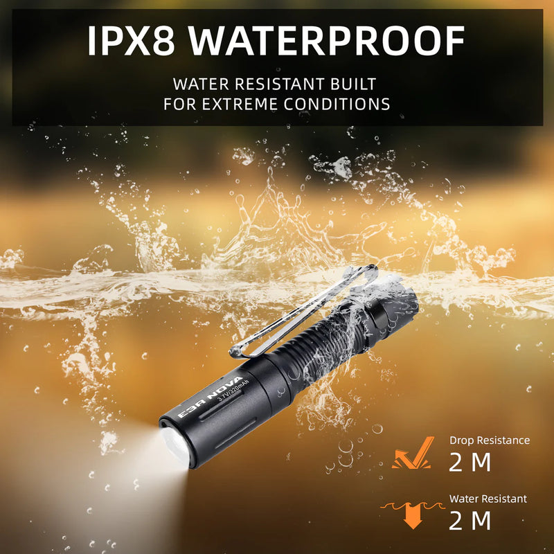 Powertac E3R Nova- EDC Rechargeable Flashlight 820 Lumens