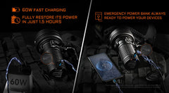 Acebeam X25 High-Power Long Range Flashlight 22000 Lumens