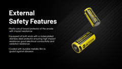 Nitecore NL169R 950mAh Rechargeable RCR123 16340 Battery with USB-C Charging Port