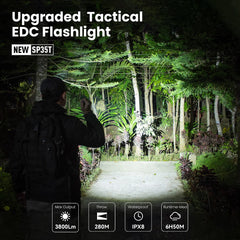 Sofirn SP35T Rechargeable Tactical Flashlight 3800 Lumens