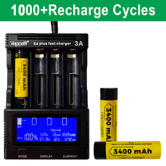 Vapcell B34 18650 3400mah 10A Rechargeable Flat Top Battery