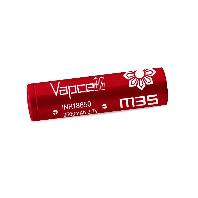 Vapcell 18650 M35 3500mAh 10A Rechargeable Flat Top Battery