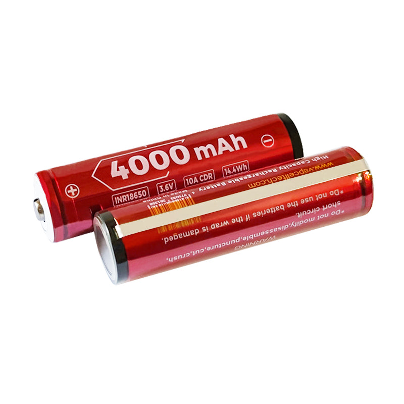Vapcell N40 18650 4000mAh 10A Protected Rechargeable Li-ion Button Top Battery