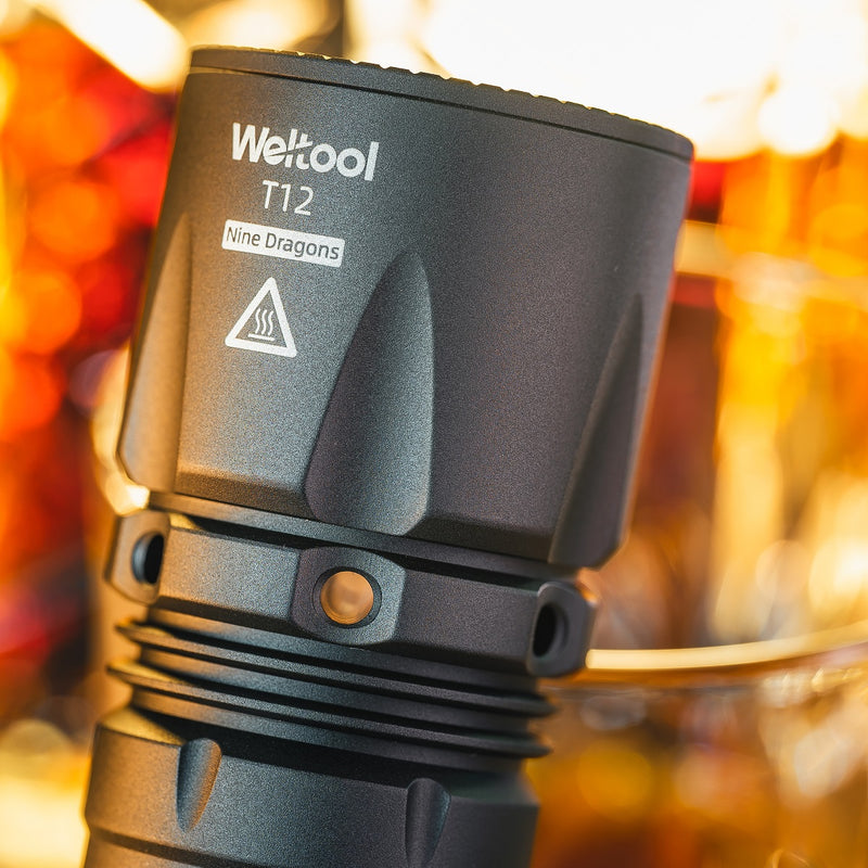 Weltool T12 Plus Nine Dragons 3TAC Tactical Flashlight CW & NW 2000 Lumens