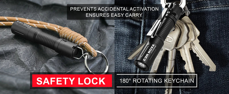 Powertac E3R Nova- EDC Rechargeable Flashlight 820 Lumens