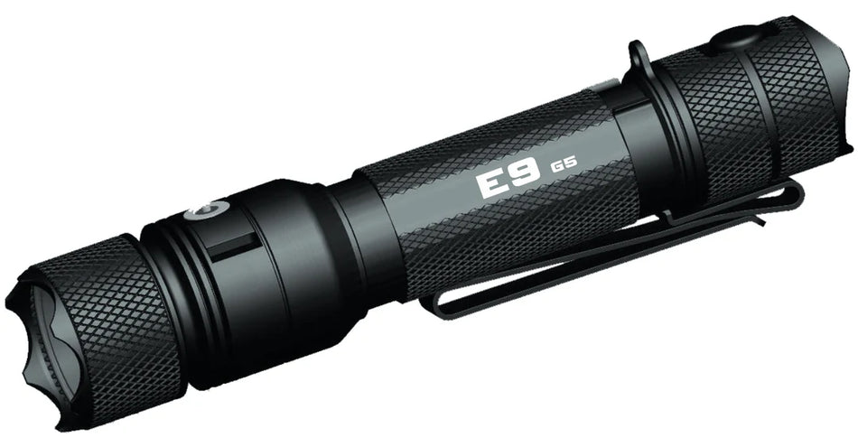 Powertac E9 GEN5 Long Throw 3000 Lumen Tactical EDC Flashlight