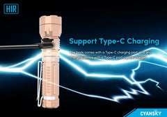 Cyansky H1R EDC Flashlight 700 Lumens (Copper)