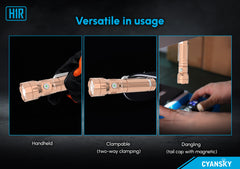 Cyansky H1R EDC Flashlight 700 Lumens (Copper)