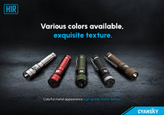 Cyansky H1R EDC Flashlight 700 Lumens (Silver)