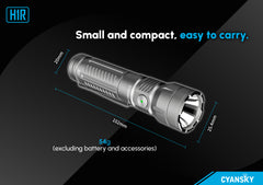 Cyansky H1R EDC Flashlight 700 Lumens (Silver)