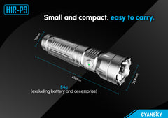 Cyansky H1R-P9 EDC Flashlight 1300 Lumens (Silver)