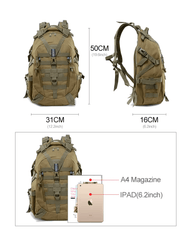 Tactical Military Backpack/Survival Backpack 40L
