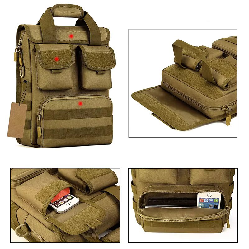 Tactical Messenger Bag Men's Molle EDC Sling Shoulder Briefcase Pack Men's Handbag