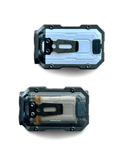 Helius V327 Multi-Functional Rechargeable EDC Keychain Flashlight (Black & White)