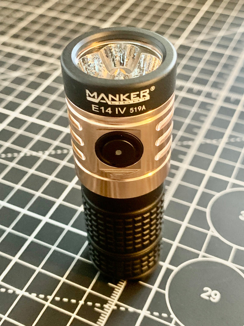 Manker E14 IV Flashlight Nichia 519A LED - Neutral White 4000K CRI90 - 3,000 Lumens