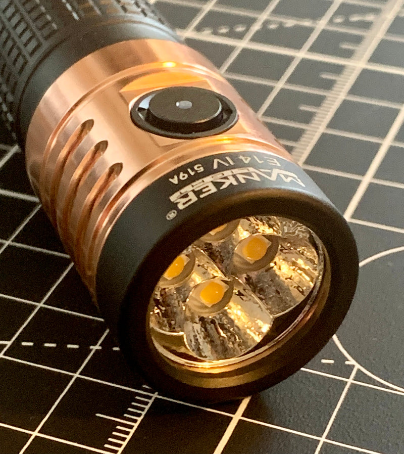 Manker E14 IV Flashlight Nichia 519A LED - Neutral White 4000K CRI90 - 3,000 Lumens