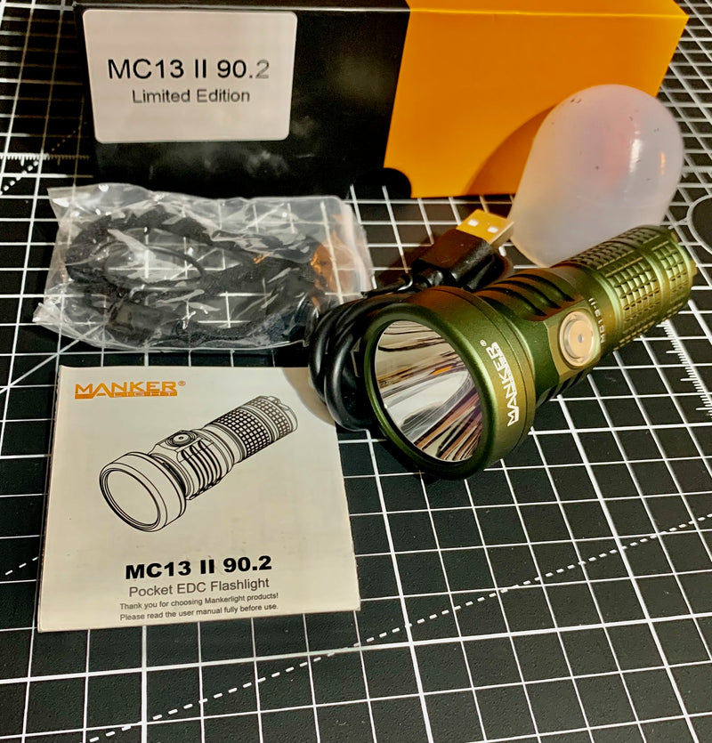 Manker MC13 II 90.2 LED 4000 Lumens with Battery (Army Green)