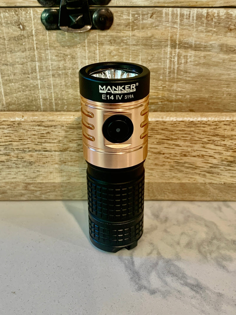 Manker E14 IV Flashlight Nichia 519A LED - Neutral White 4000K CRI90 - 3,000 Lumens