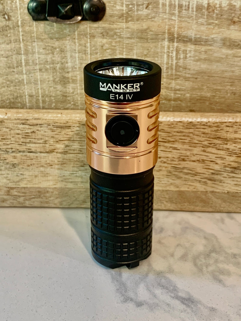 Manker E14 IV Flashlight Cool & Neutral White with Battery 4000 Lumens