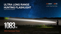 L19 2.0 Long Range Flashlight (Desert) - Osram KW CULPM1.TG - White LED Max Output: 1650 Lumens