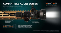 L19 2.0 Long Range Flashlight (Desert) - Osram KW CULPM1.TG - White LED Max Output: 1650 Lumens