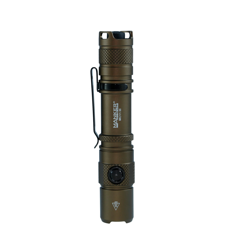 Manker MC11 III USB-C Rechargeable Tactical Flashlight – 1400 Lumens Long-Throw EDC Light